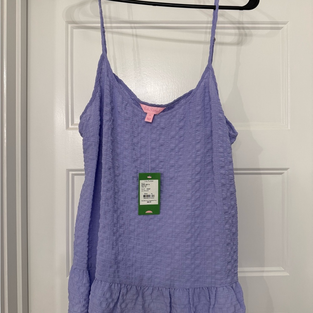 Lilly Pulitzer Coral Top in Lilly’s Lilac